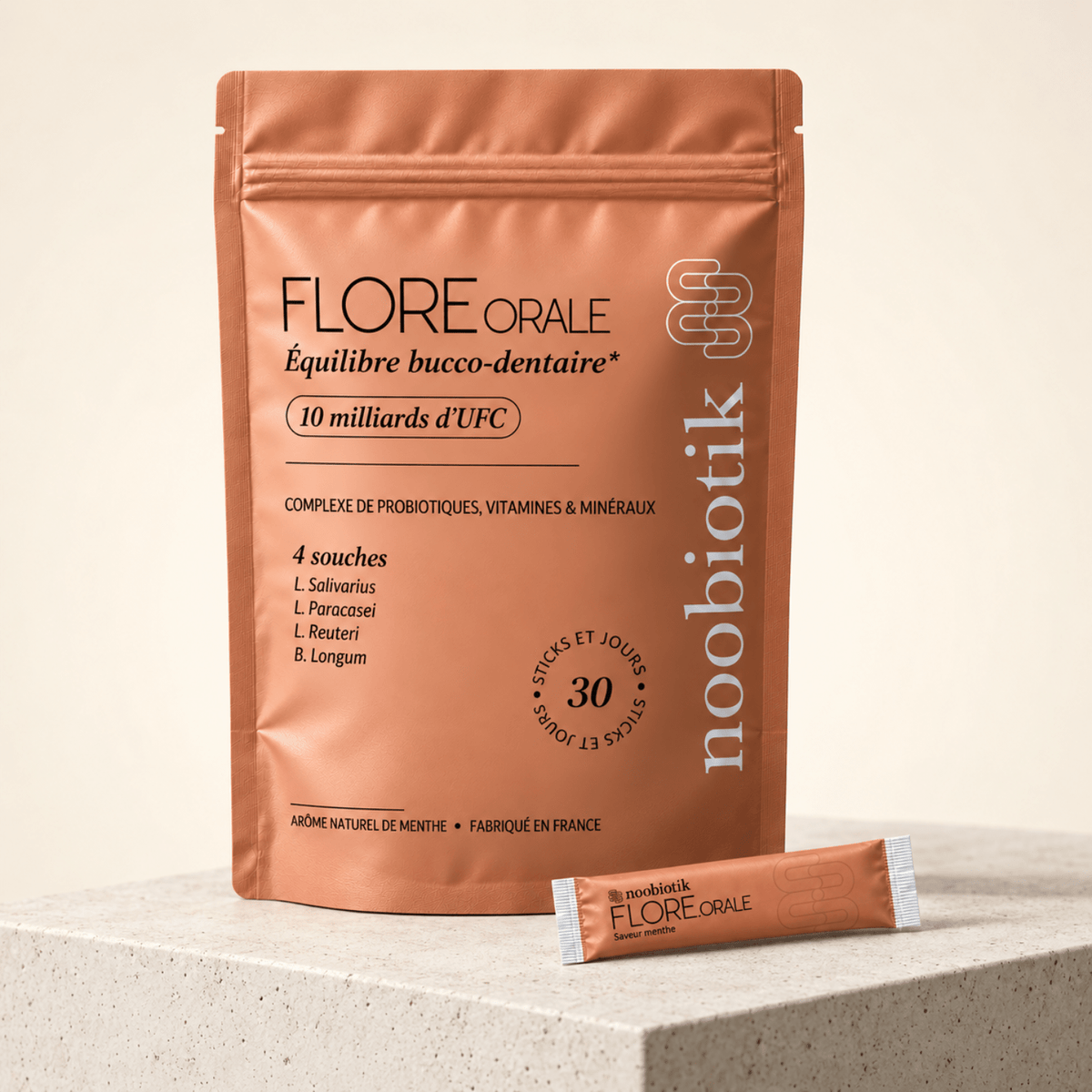 Probiotiques Flore Orale Sticks - noobiotik